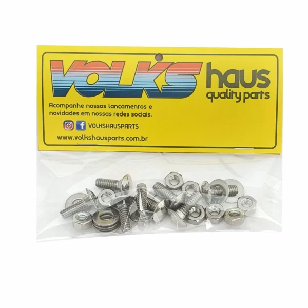 Kit Parafusos Inox Polido Para-choque VW Brasilia e Variant - Image 2