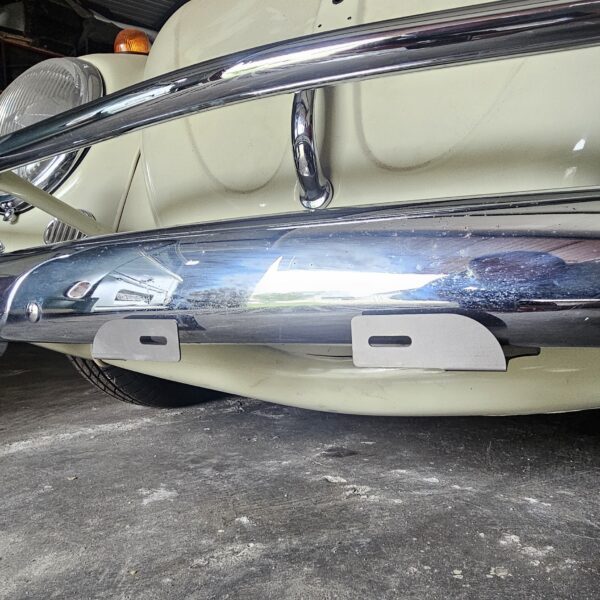 Suporte de Placa Dianteiro Invisível Aço Inox Fusca até 1970 - Imagem 6