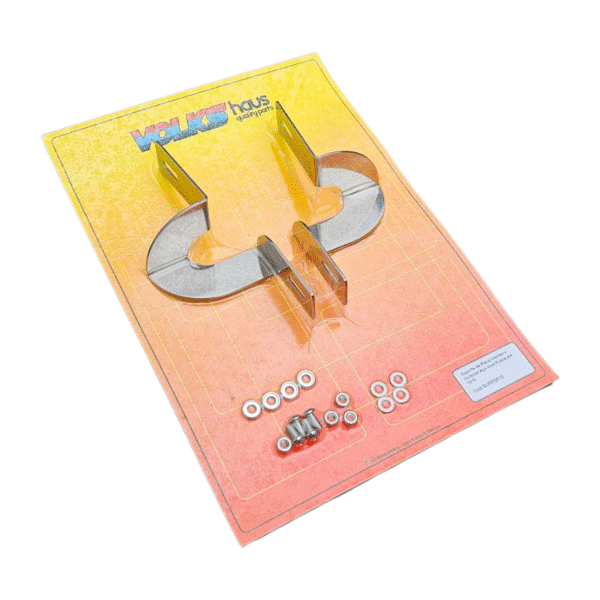 Suporte de Placa Dianteiro Invisível Aço Inox Fusca até 1970 - Imagem 3