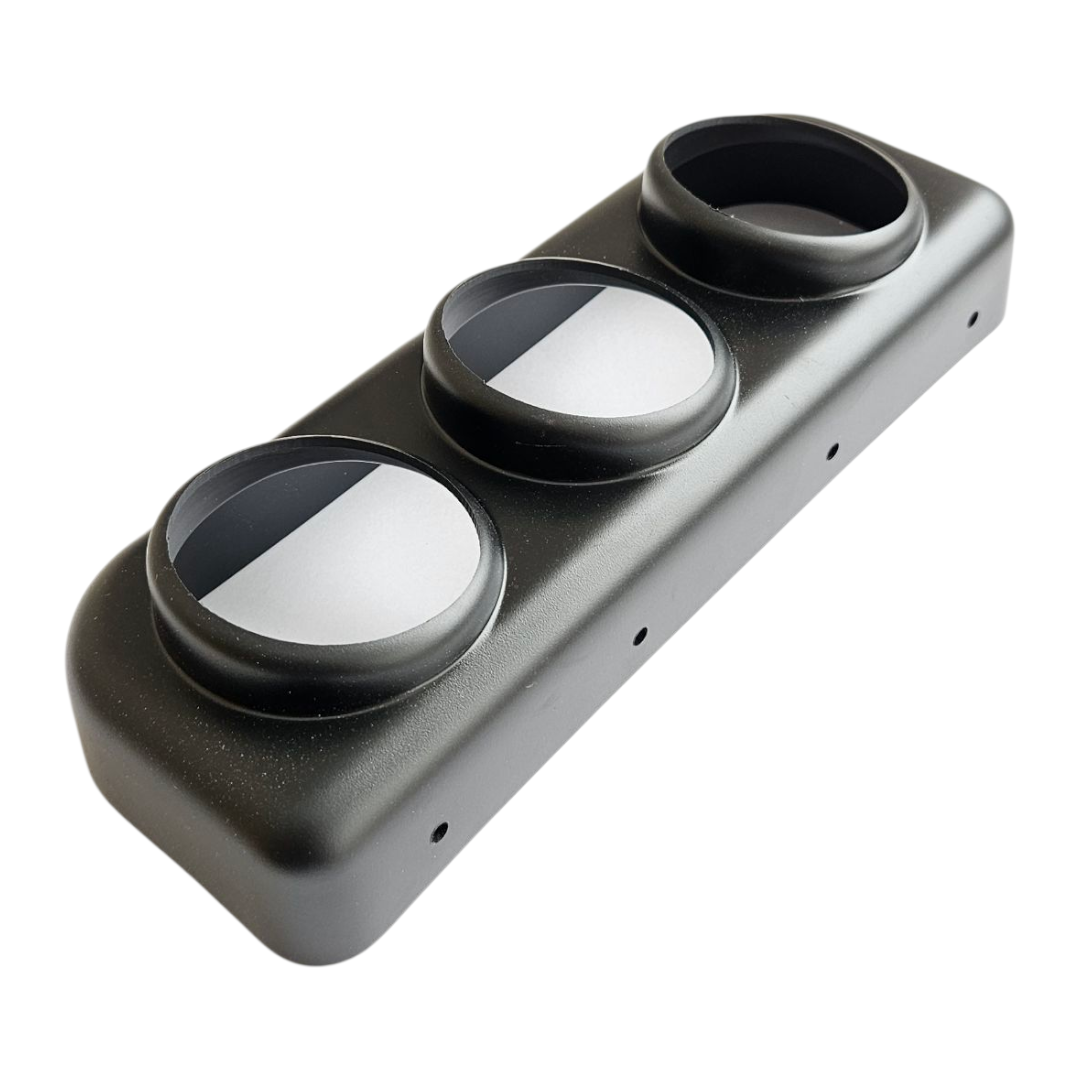 Console Instrumentos 3 Manômetros Ângulo Painel Fusca e Derivados - Imagem 4